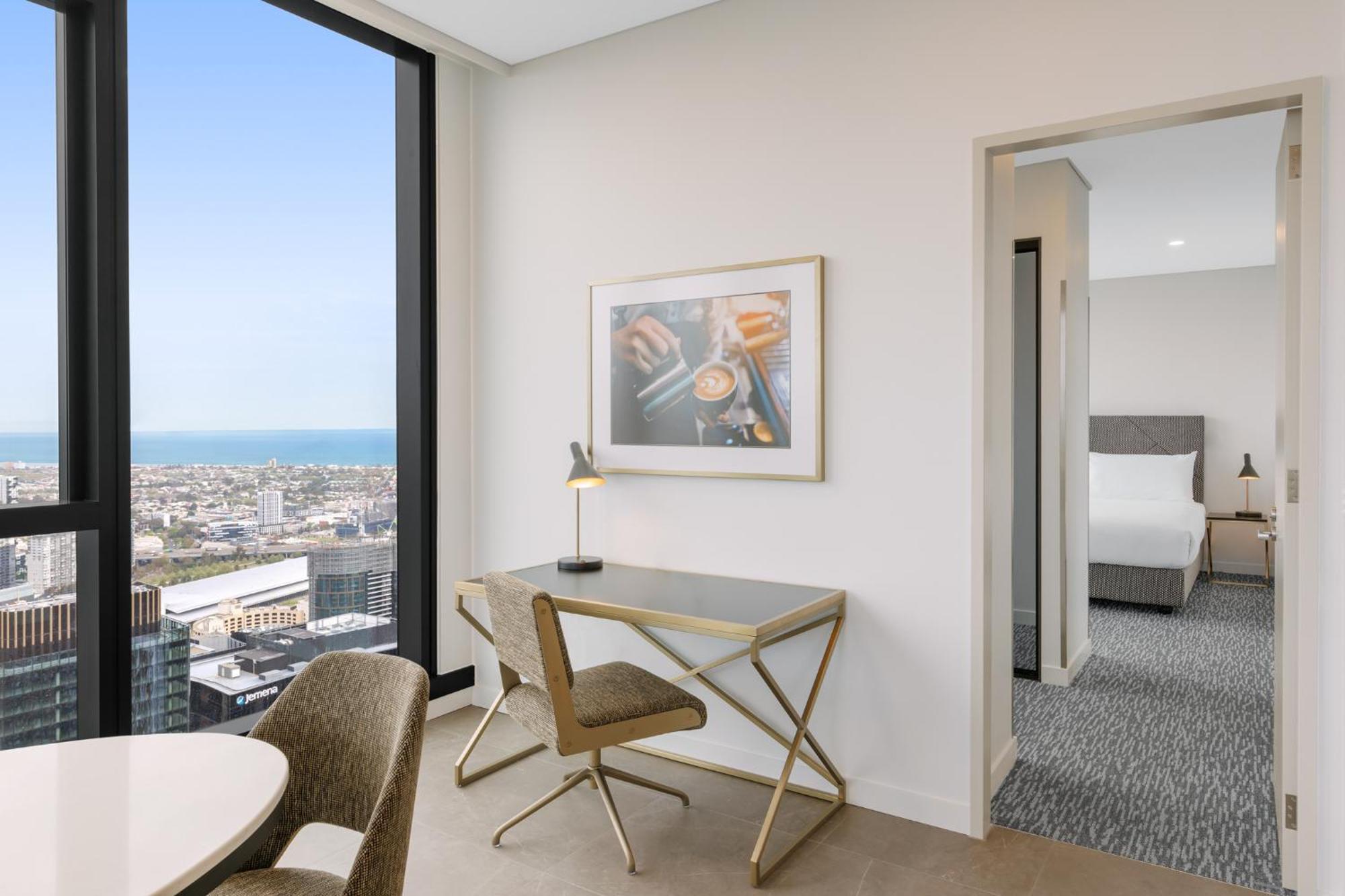 Meriton Suites ملبورن المظهر الخارجي الصورة Interior of a typical apartment