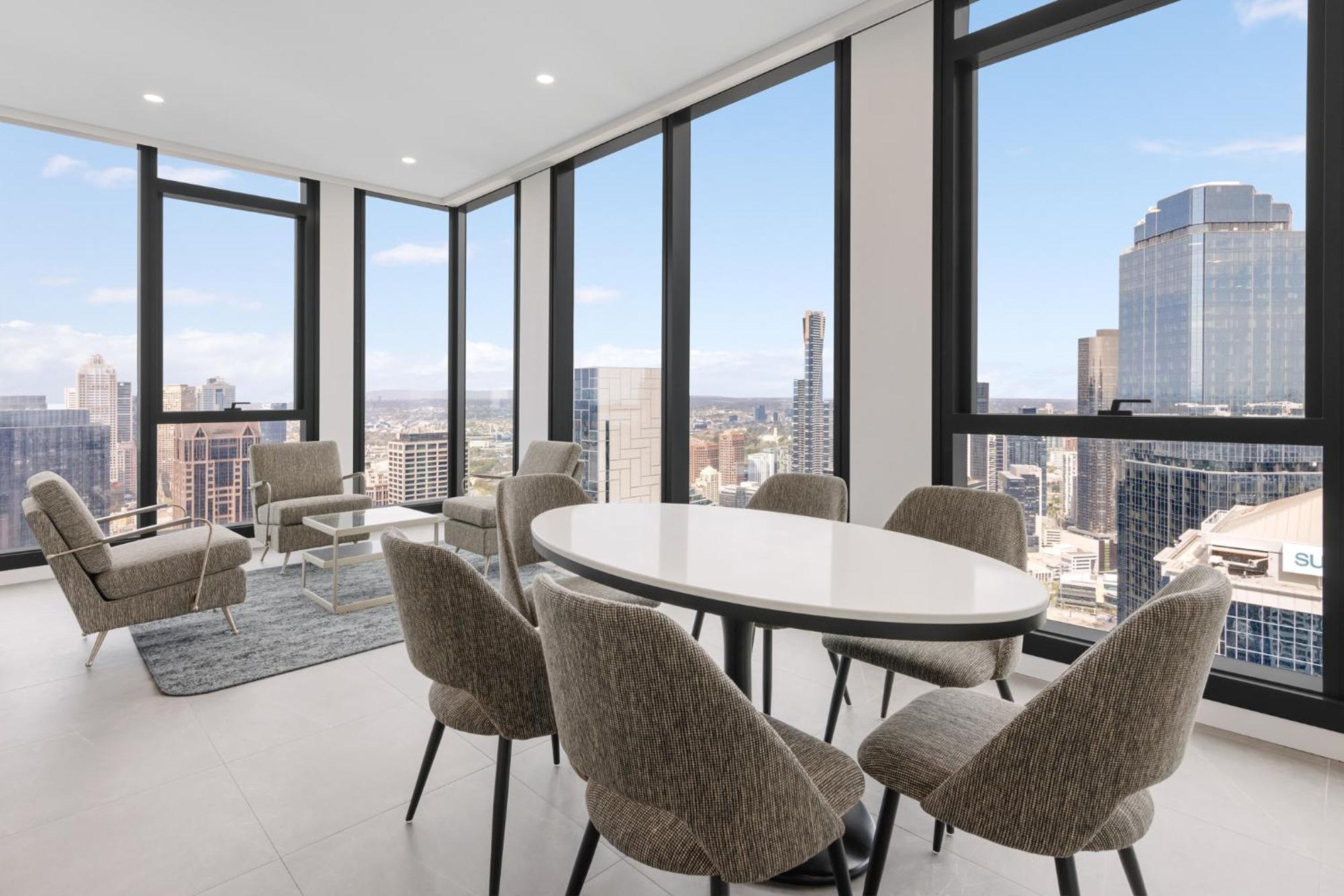 Meriton Suites ملبورن المظهر الخارجي الصورة The interior of a typical apartment