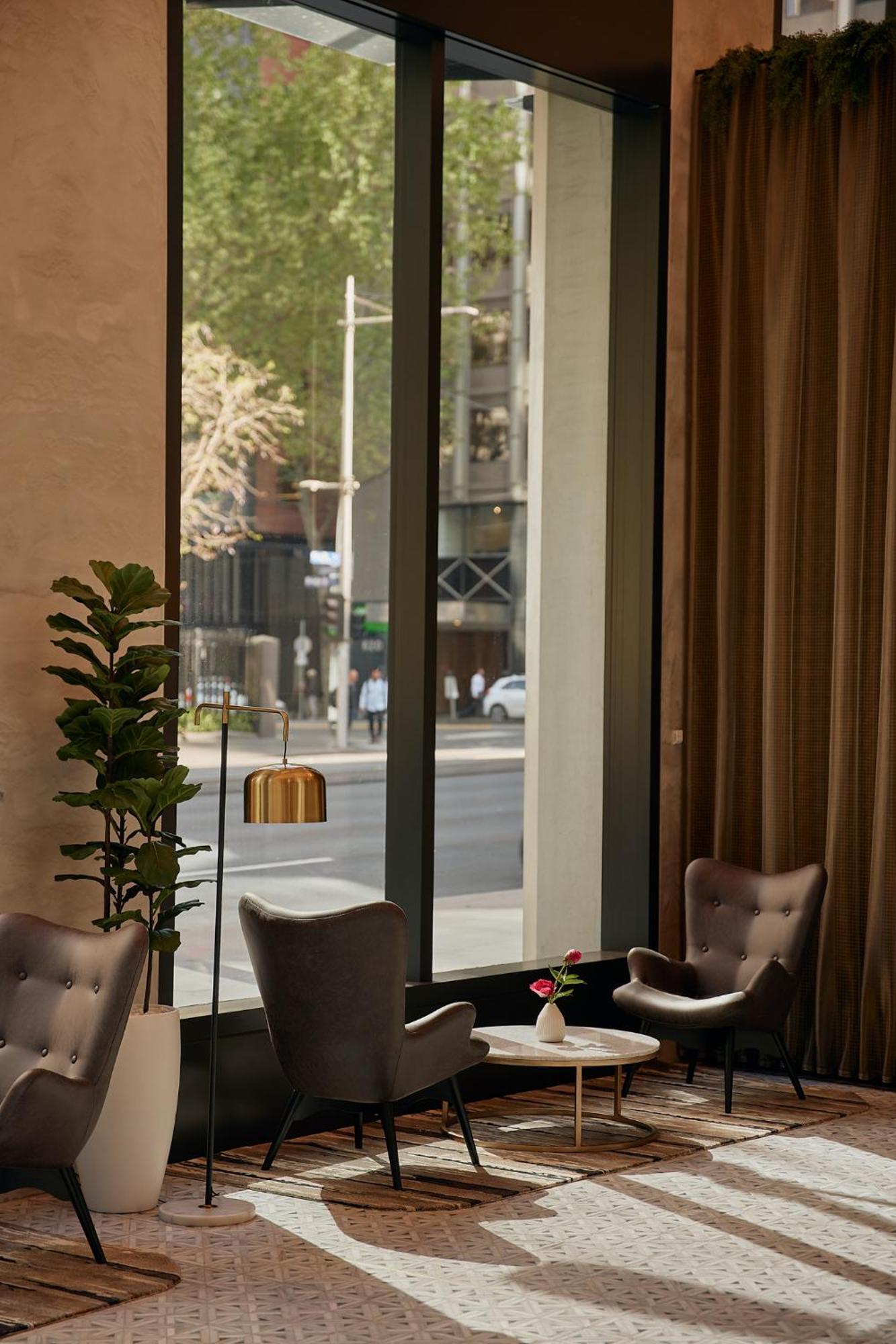 Meriton Suites ملبورن المظهر الخارجي الصورة The interior of the hotel